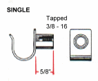 Tapped Cable Hanger - Crimp Type: Single